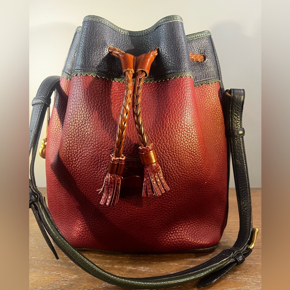 Dooney & Bourke 1990s Vintage Teton Drawstring Bucket